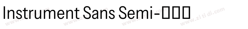 Instrument Sans Semi字体转换